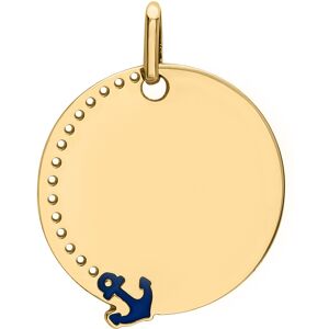 Mon Premier Bijou Médaille ajourée ancre - Or jaune 9ct