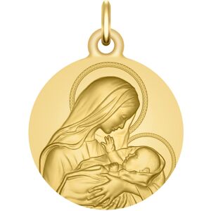 Maison de la Médaille Médaille Vierge à l’enfant - Amour Maternel - Or jaune 18ct