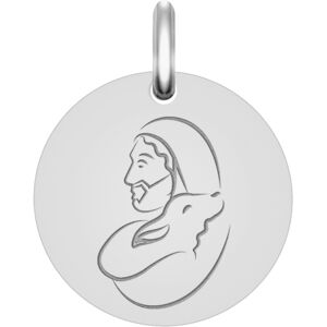 Mon Premier Bijou Médaille du Christ - Or blanc 9ct