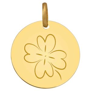 Mon Premier Bijou Médaille Trèfle - Or jaune 18ct