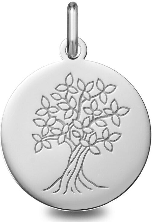 Mon Premier Bijou Médaille Arbre de vie épanoui - Or blanc 18ct