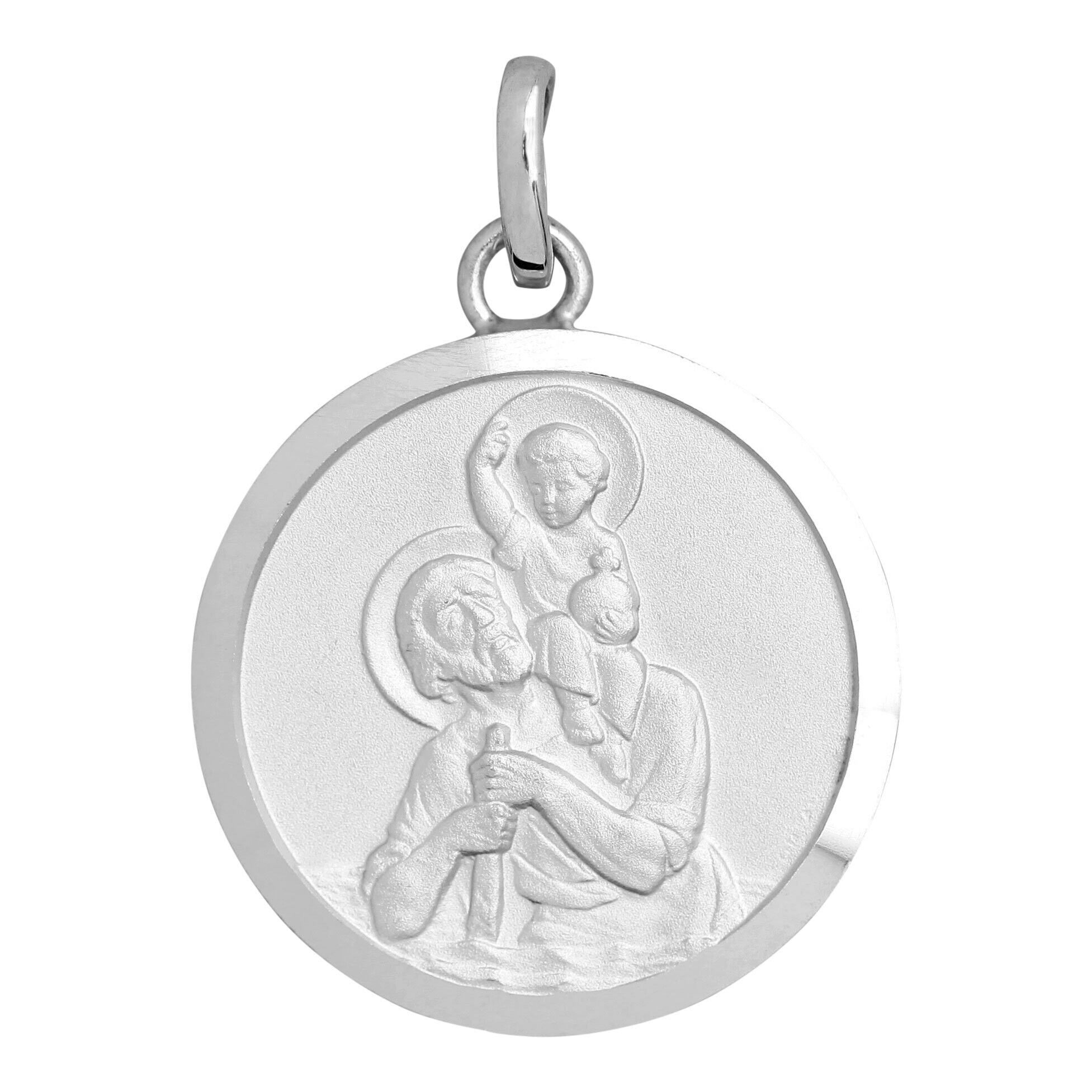 Mon Premier Bijou Médaille Saint- Christophe - Argent massif