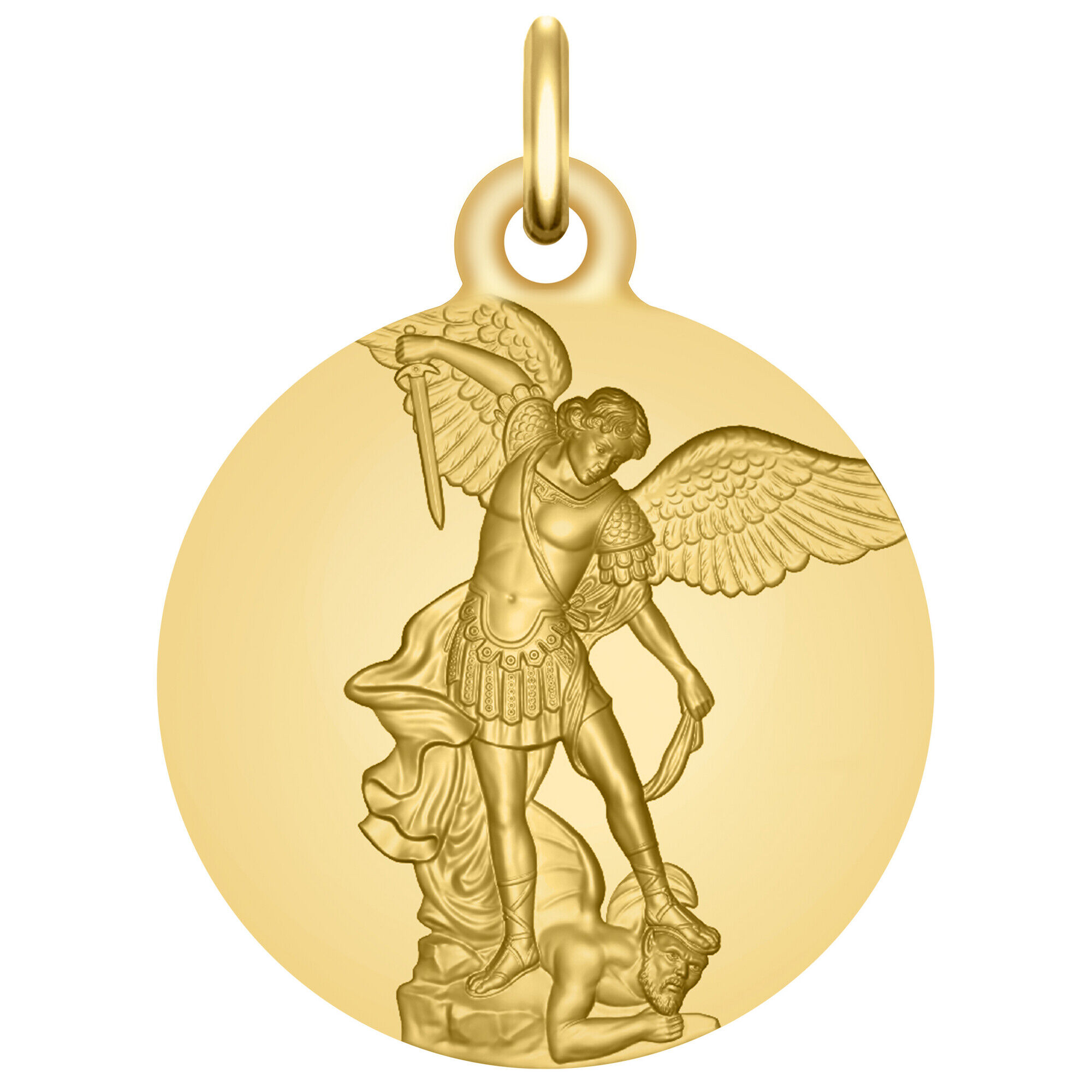 Maison de la Médaille Médaille Saint Michel Archange - Or jaune 18ct