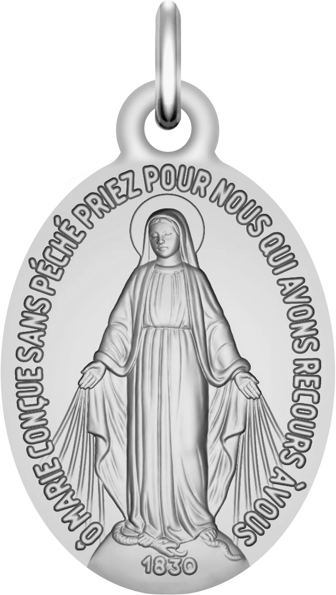 Mon Premier Bijou Médaille Vierge Miraculeuse - Argent massif