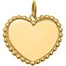 Mon Premier Bijou Pendentif coeur boules - Or jaune 18ct