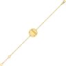 Maison de la Médaille Gourmette bébé Petit Prince sur sa planète - Or jaune 18ct