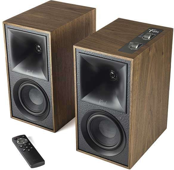 Klipsch the fives enceintes actives noyer - la paire Klipsch the fives enceintes actives noyer - la paire