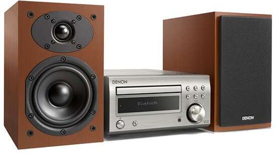 Denon d-m41 dab silver wood