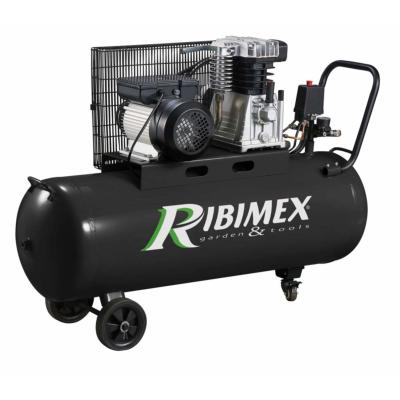 Ribimex Compresseur d air 3cv cuve 100 litres courroie bi-cylindres - Publicité Ribimex Compresseur d air 3cv cuve 100 litres courroie bi-cylindres - Publicité