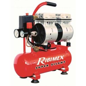 Ribimex Compresseur 0,75cv silencieux sur cuve 6 litres