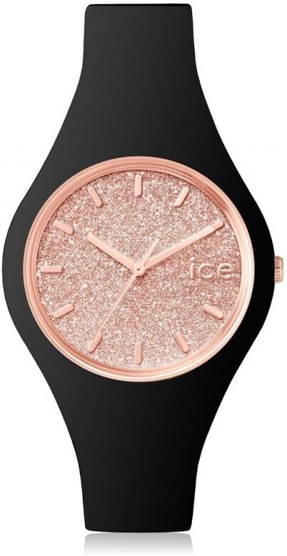 Ice Watch Montre Femme Ice Watch Glitter Black Rose Gold Small 001346