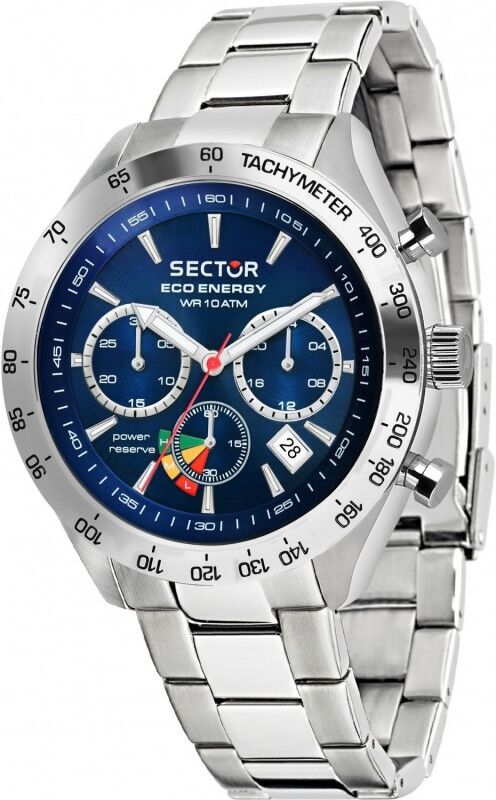 Sector Montre Sector Homme Solaire Chrono Acier R3273613004 Sector Montre Sector Homme Solaire Chrono Acier R3273613004
