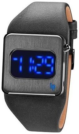 Lip Montre Lip Diode Acier Cuir Noir 671147