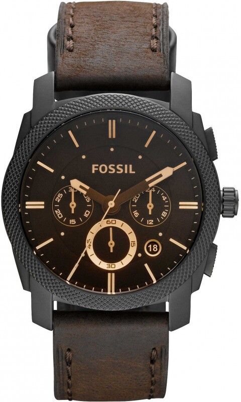 Fossil Homme Montre Chronographe Bracelet Cuir Marron Foncé FS4656IE Fossil Homme Montre Chronographe Bracelet Cuir Marron Foncé FS4656IE
