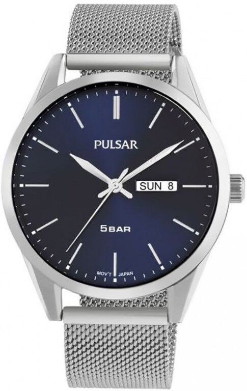 Pulsar Tradition Montre Homme Acier Milanais PJ6121X1 Pulsar Tradition Montre Homme Acier Milanais PJ6121X1