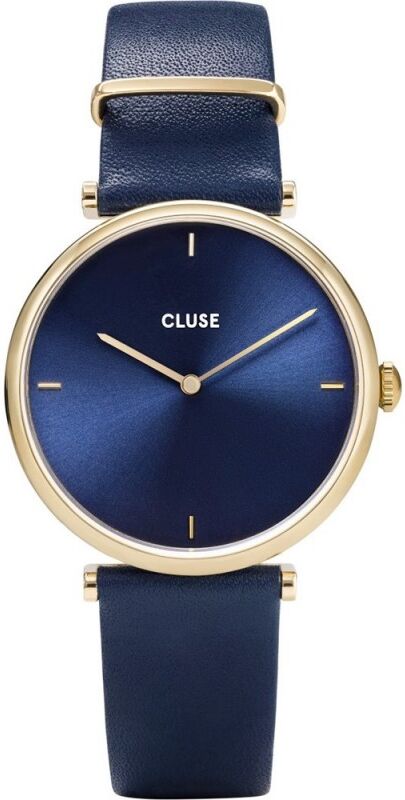 CLUSE Triomphe Montre Femme Acier Doré Cuir Bleu CW0101208011 CLUSE Triomphe Montre Femme Acier Doré Cuir Bleu CW0101208011