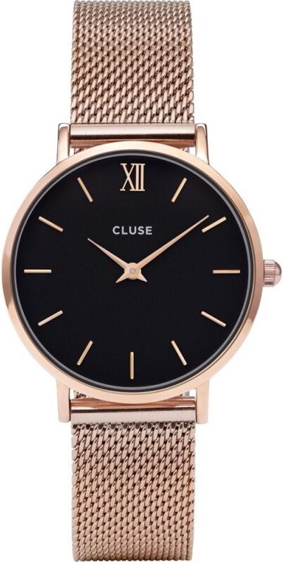 CLUSE Minuit Montre Femme Acier Doré Rose Milanais CW0101203003 CLUSE Minuit Montre Femme Acier Doré Rose Milanais CW0101203003