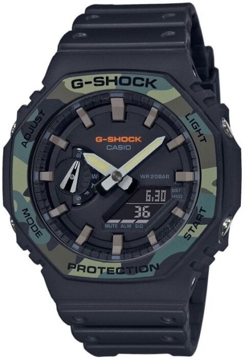 Casio G-Shock Montre Homme Résine Noire GA-2100SU-1AER Casio G-Shock Montre Homme Résine Noire GA-2100SU-1AER
