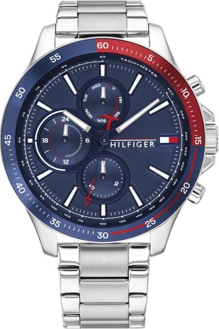 Tommy Hilfiger Bank Montre Homme Multifonction Acier 1791718 Tommy Hilfiger Bank Montre Homme Multifonction Acier 1791718