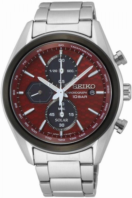 Seiko Montre Homme Solaire Chrono Acier SSC771P1 Seiko Montre Homme Solaire Chrono Acier SSC771P1