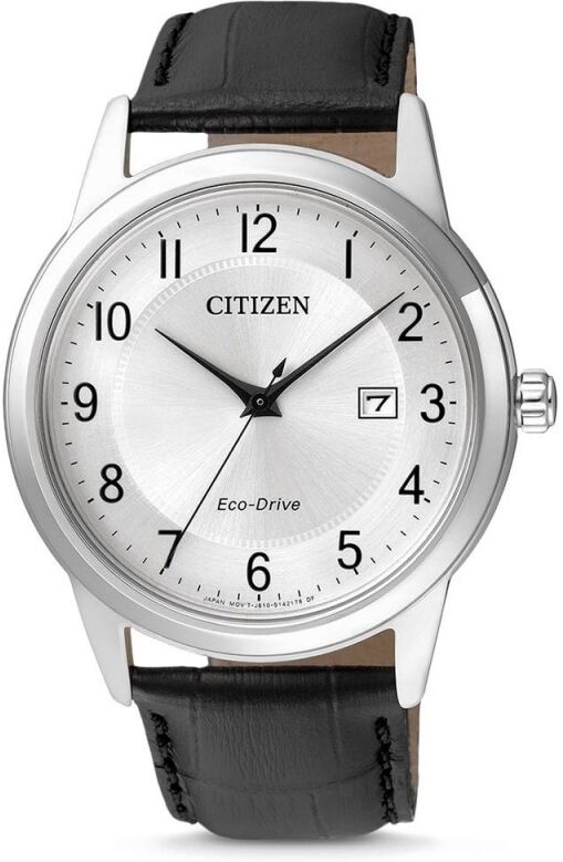 Citizen Montre Homme Eco Drive Acier Cuir Noir - AW1231-07A Citizen Montre Homme Eco Drive Acier Cuir Noir - AW1231-07A