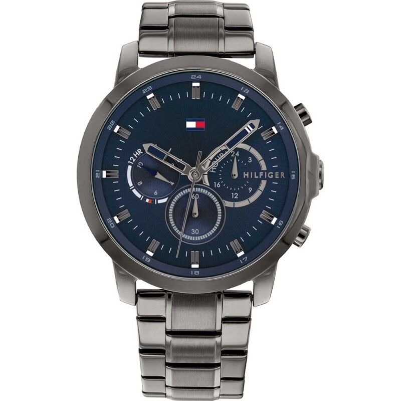 Tommy Hilfiger Jameson Montre Homme Chronographe Acier Gris 1791796