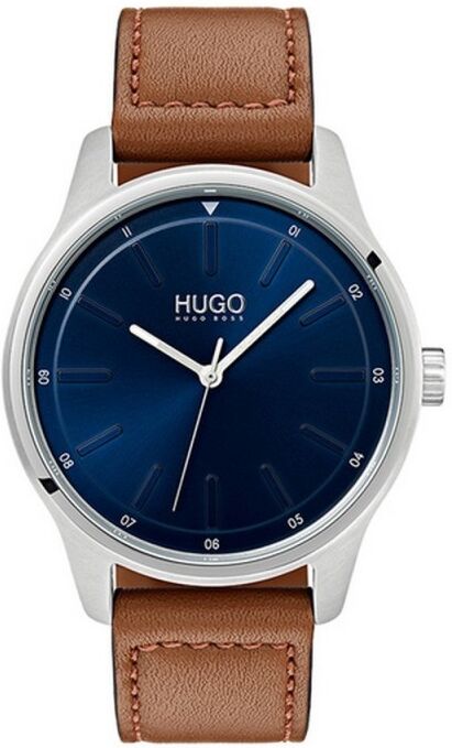 HUGO BOSS Montre Homme Casual Dare Acier Cuir Marron 1530029