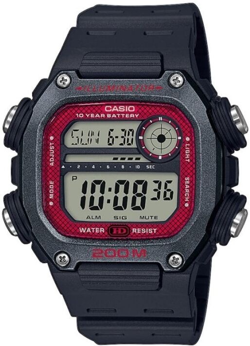 Casio Montre Homme Résine Noire DW-291H-1BVEF