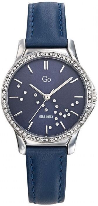 Go Girl Only Go Girl Montre Femme Acier Cuir Bleu Cadran Bleu Et Strass 699360