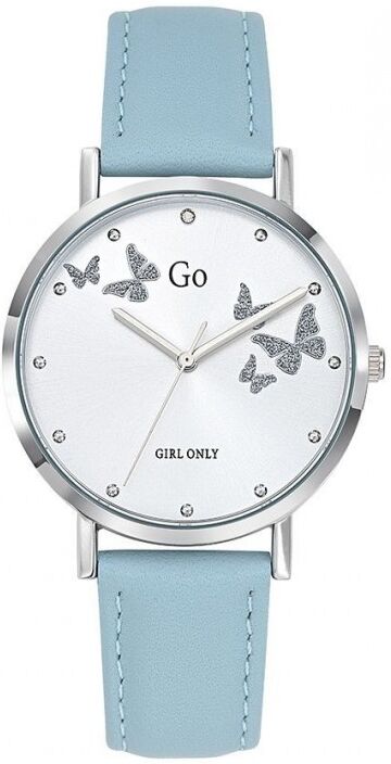 Go Girl Only Go Girl Montre Femme Acier Cuir Bleu Cadran Blanc Et Papillons 699347 Go Girl Only Go Girl Montre Femme Acier Cuir Bleu Cadran Blanc Et Papillons 699347
