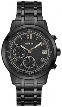 Guess Montre Guess Homme Summit Chrono Acier Noir W1001G3