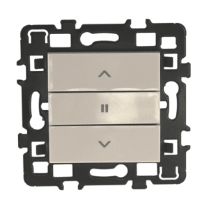 Interrupteur volet roulant blanc 3 positions gamme esprit eurohm 61823