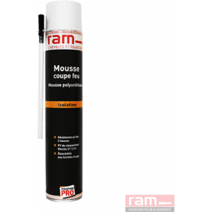 RAM Cartouche bombe 700 ml mousse polyuréthane coupe-feu 2h 63841