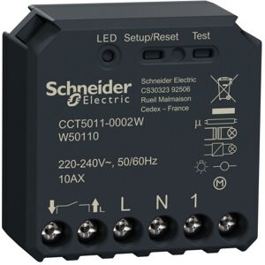 SCHNEIDER ELECTRIC Wiser - micromodule interrupteur lumineux pour éclairage - zigbee - schneider cct5011-0002w