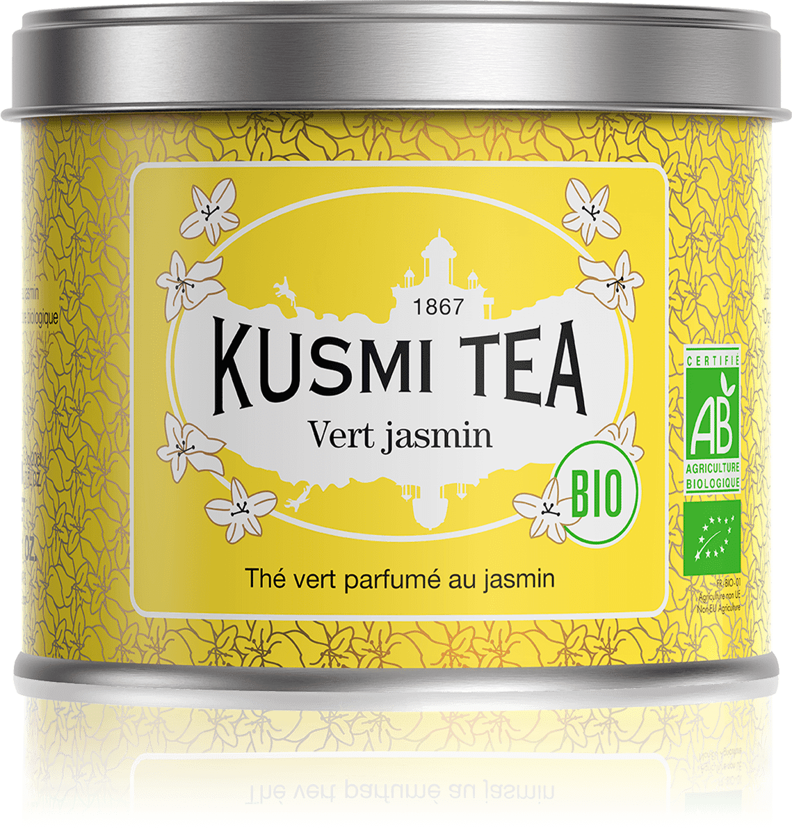 Vert Jasmin - Thé vert au jasmin - Boîte de thé en vrac - Kusmi Tea