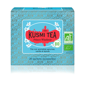KUSMI TEA Prince Vladimir - Thé noir earl grey, orange - Sachets de thé - Kusmi Tea