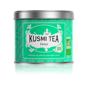 KUSMI TEA Detox - Thé vert, maté, citron - Boîte de thé en vrac - Kusmi Tea