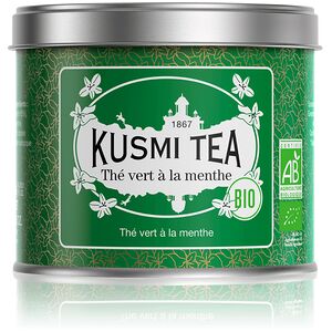 KUSMI TEA Thé vert à la menthe - Thé vert à la menthe - Boite à thé en vrac - Kusmi Tea