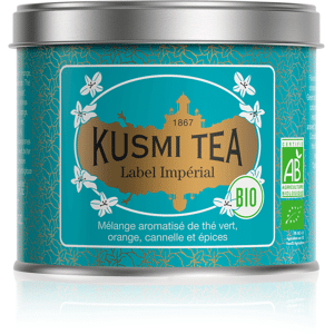 KUSMI TEA Label Imperial - Thé vert, épices, cannelle - Boîte de thé en vrac - Kusmi Tea