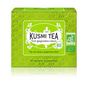 KUSMI TEA Vert gingembre-citron - Thé vert, gingembre, citron - Sachets de thé - Kusmi Tea