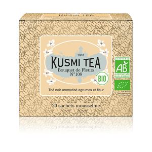 KUSMI TEA Bouquet de Fleurs N°108 - Thé earl grey, fleur Ylang-Ylang - Sachets de thé - Kusmi Tea