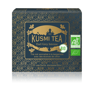 KUSMI TEA Earl Grey Intense - Thé noir, bergamote, citron - Sachets de thé - Kusmi Tea