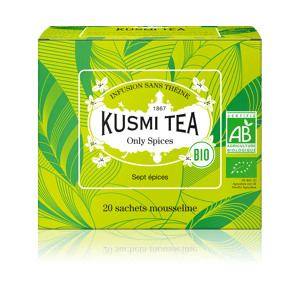 KUSMI TEA Only Spices (Infusion bio) - Fenouil, réglisse, anis - Sachets de thé - Kusmi Tea