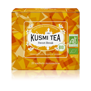 KUSMI TEA Sweet Break - Infusion bio Hibiscus, fruits rouges, biscuit Kusmi Tea - Publicité