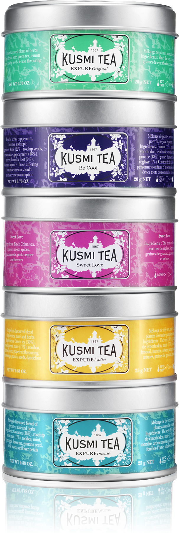 KUSMI TEA Coffret Miniatures Les Bien-Etre Kusmi Tea KUSMI TEA Coffret Miniatures Les Bien-Etre Kusmi Tea