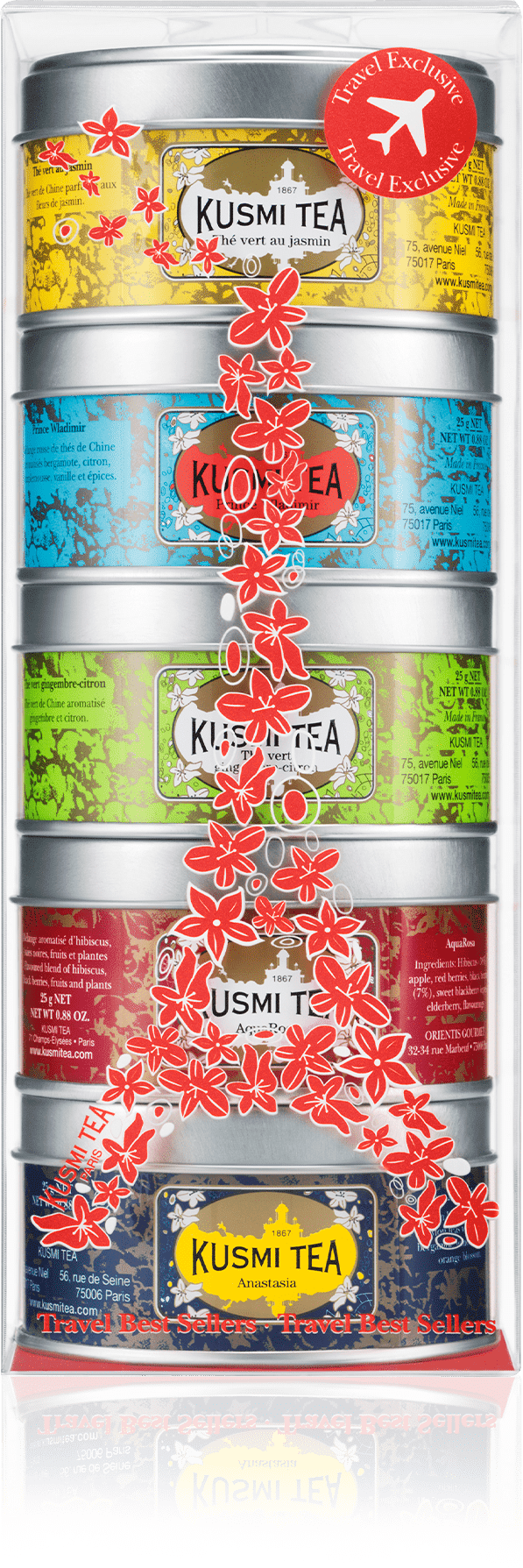 KUSMI TEA Assortiment Miniatures - Travel Best Sellers Kusmi Tea KUSMI TEA Assortiment Miniatures - Travel Best Sellers Kusmi Tea