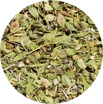 Thym citronné - Camomille - Feuilles d?oranger - Mélange de thym citronné, feuilles d?oranger et camomille - Thé en vrac - Kusmi Tea