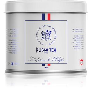 L'infusion de l'Elysee - Melange d?hibiscus et de pomme aromatise cerise et myrtille - Boite a the en vrac - Kusmi Tea