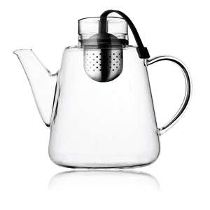 Theiere en verre 1,5L avec filtre inox - Theiere Amo 1,5L  en verre avec filtre inox - Kusmi Tea