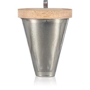 Infuseur a the en inox avec support en bois - Panier infuseur en inox avec support en bois. - Kusmi Tea